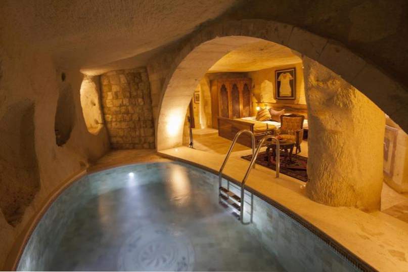 10 vackraste grottans hotell i Cappadocia / hotell