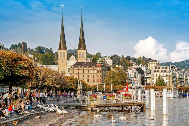 Topp 10 turistattraktioner i Lucerne / schweiz