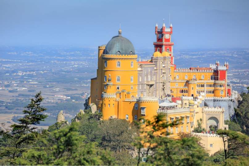7 vackraste slott i närheten av Lissabon / portugal