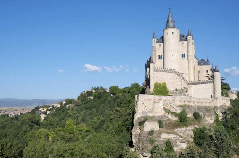7 vackraste slott nära Madrid / spanien