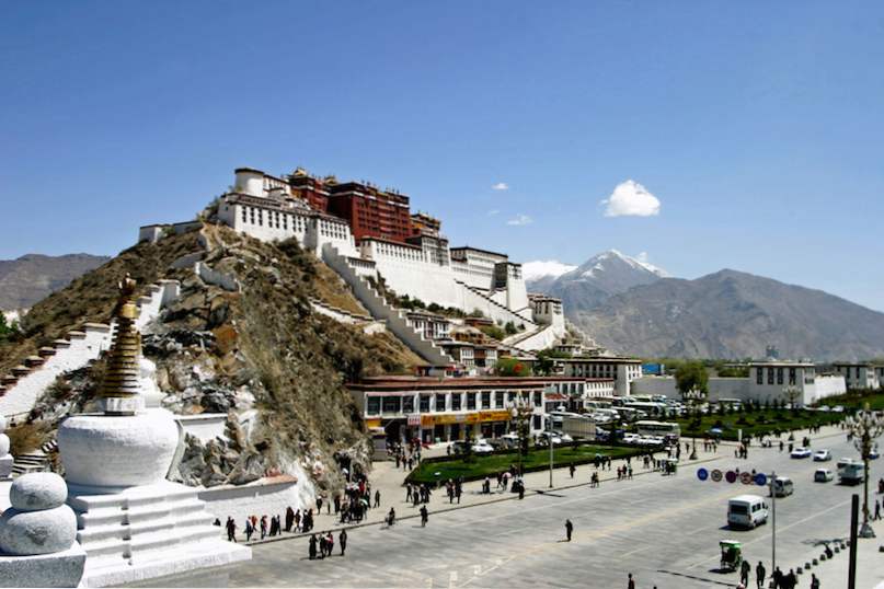 Potala Palace in Tibet - het hoogste paleis ter wereld / China