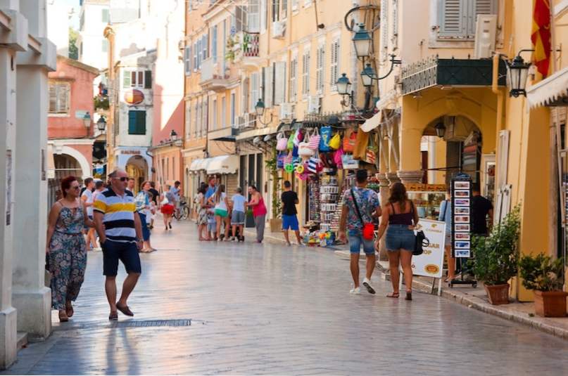Wo in Korfu Beste Städte & Hotels zu bleiben / Griechenland