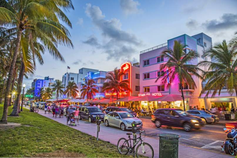 Wo in Miami & Miami Beach besten Bereichen & Hotels zu bleiben / Florida