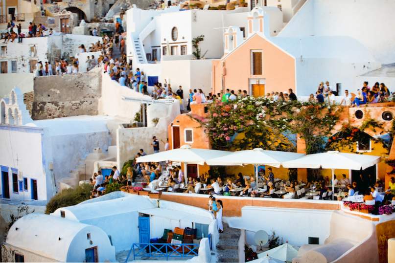 Var att bo på Santorini 9 bästa städerna / grekland