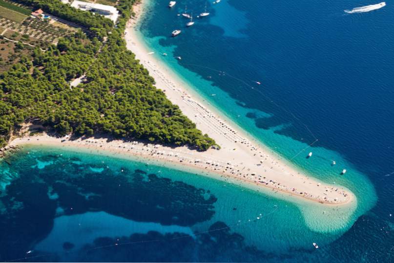 Zlatni Rat i Bol - Kroatiens vackraste strand / kroatien
