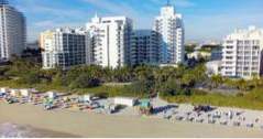 Het strand van Confidante Miami (Florida)