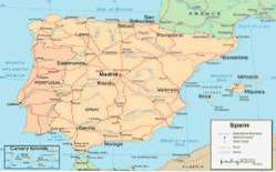 Spanje kaart (artikelen)